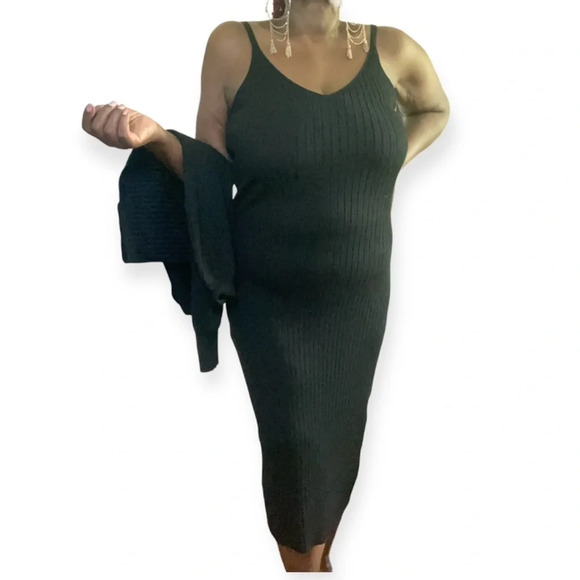 NWT 💕 Ribbed Knit Tank Dress Set - Picture 2 of 6